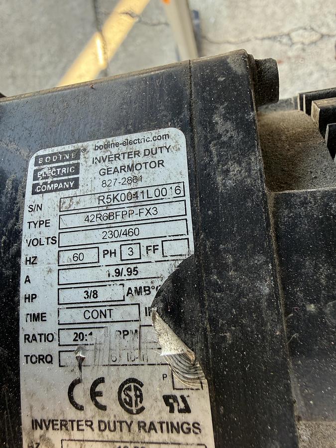 Used Conveyor, 20”x 10', belt conveyor, variable-speed