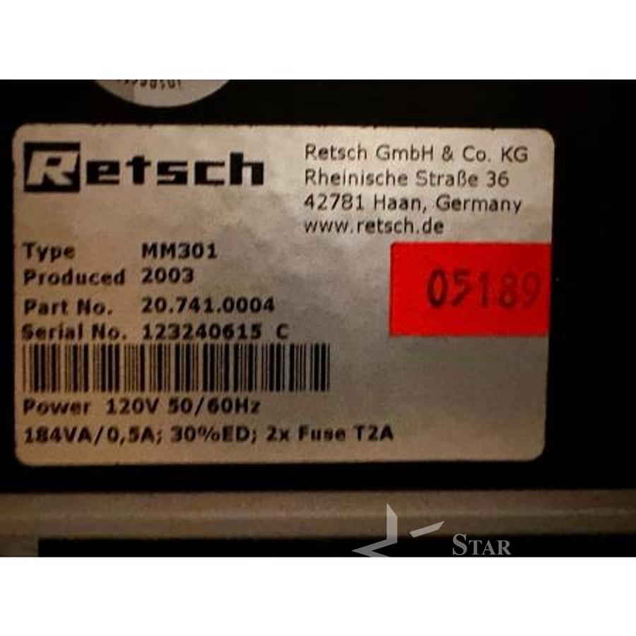 Used Retsch MM301 Mixer/Mill
