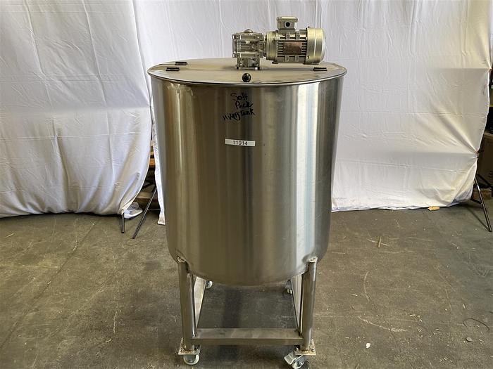 Used Stainless Steel Mixing Tank w/ Mixer