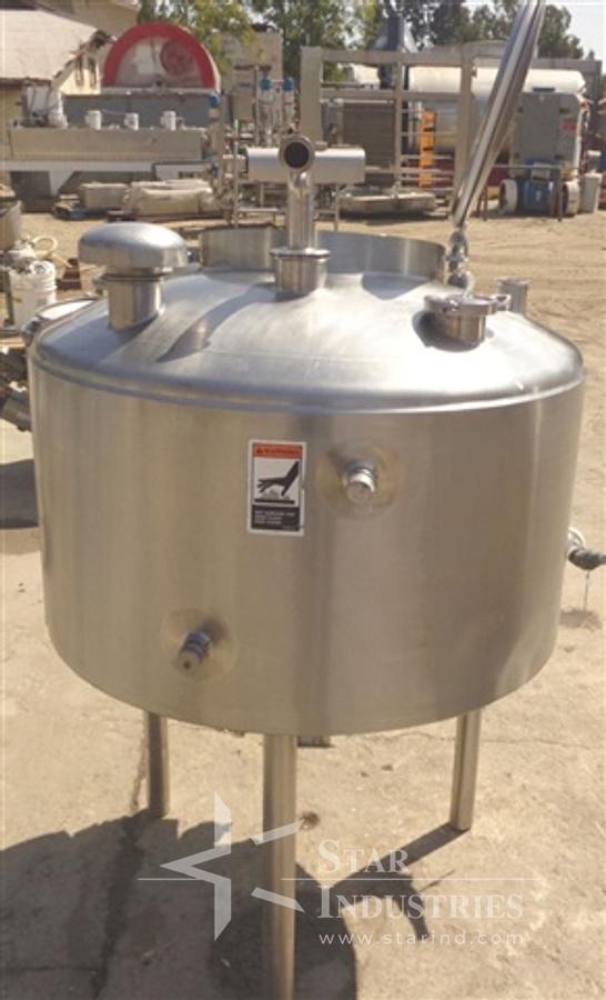 Used Walker 75 Gallon Stainless Steel Jacketed Tank