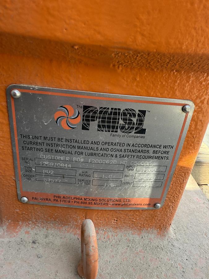 Used Flocculation Mixer /Top Entry Mixers