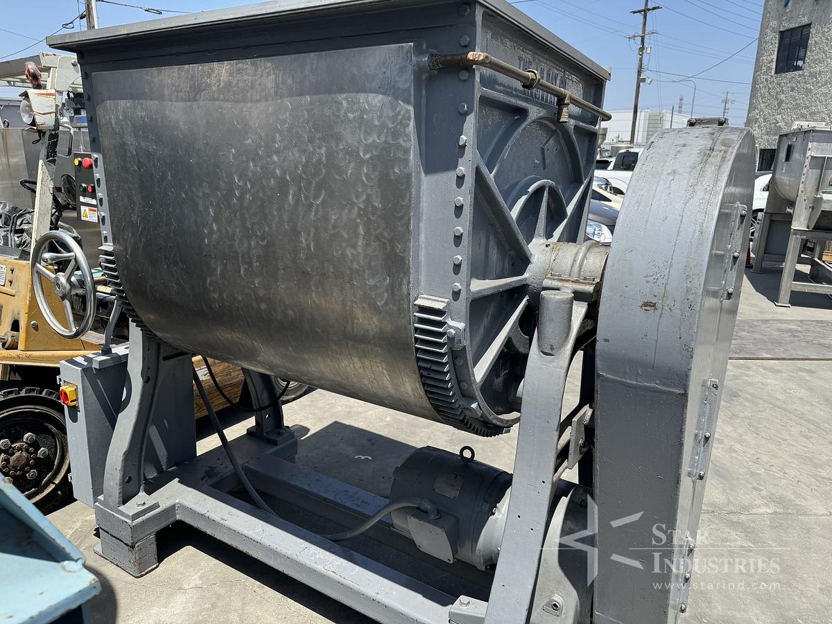 Used approx. 20 c.f. J.H. Day S.S. Sigma-like Mixer, water jacket, tilt discharge