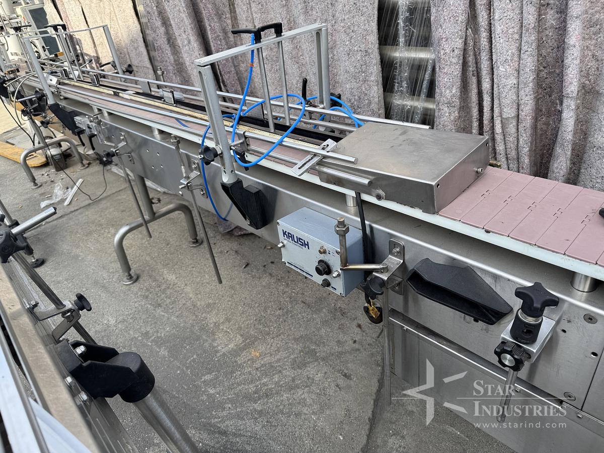 Used Stainless Steel Conveyor w/ Lane Diverter