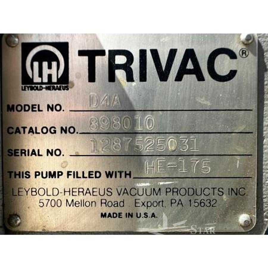 Used Trivac D4A Pump