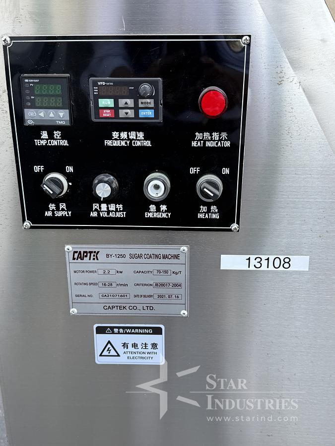 Used Captek Sugar Coating Machine