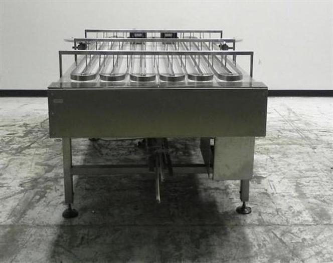 Used 40" x 7' Frame Multi-Lane accumulation conveyor