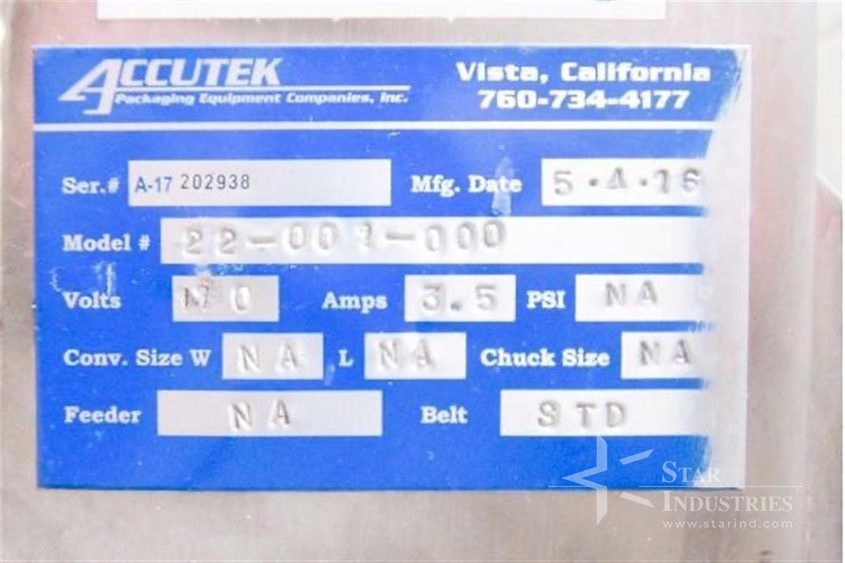 Used Accutek 6 Spindle Capper