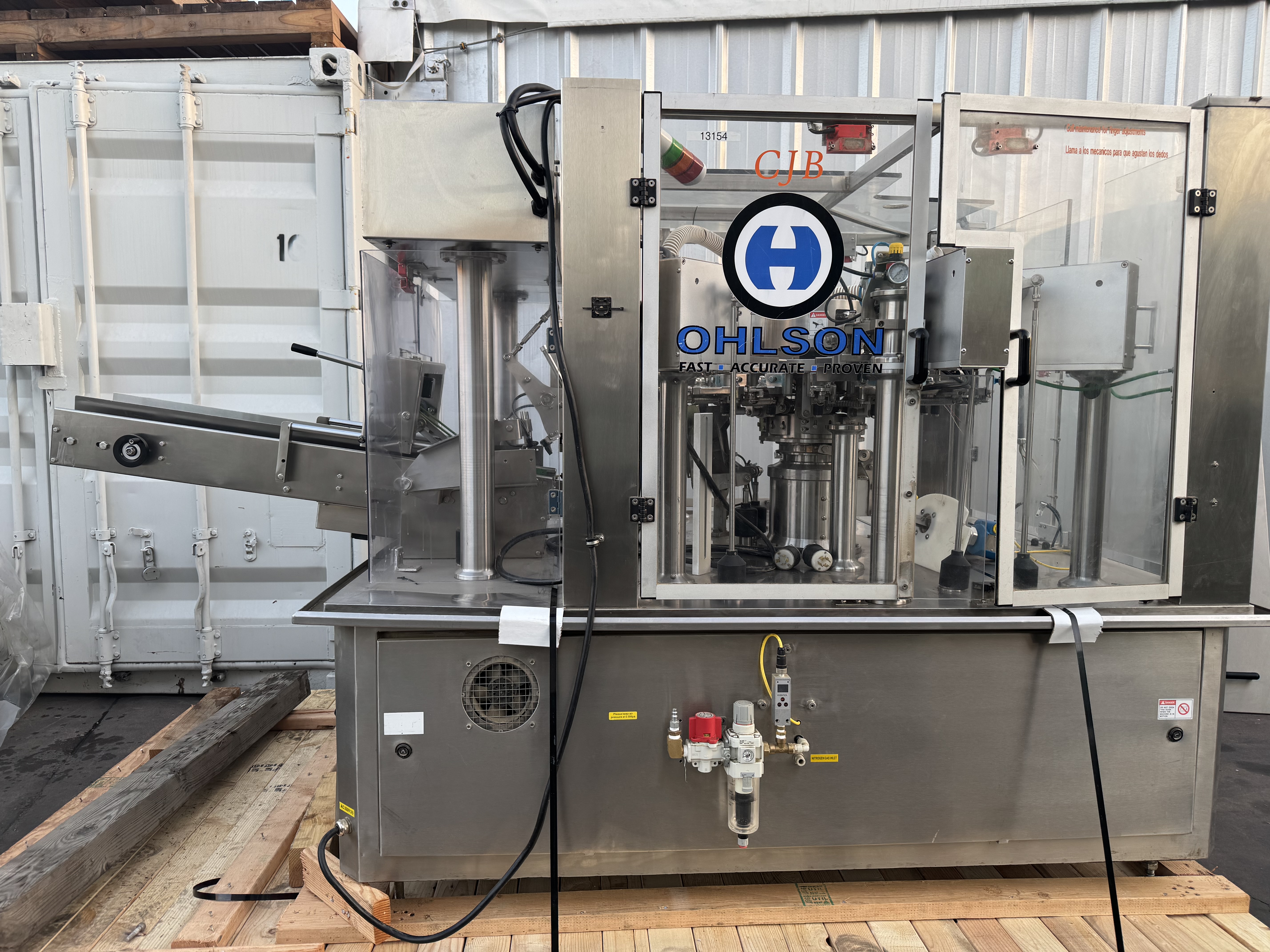 Used Olsen Rotary Filler w/Powder Auger filling Head