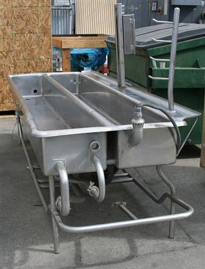 Used Wash Trough w/ Pump
