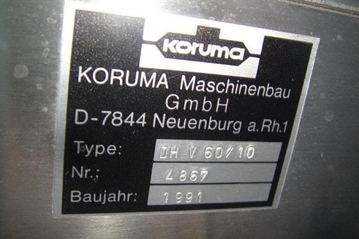 Used Koruma DISHO DHV 60/10 Mixer/Homogenizer