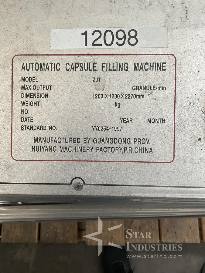 Used ZJT 900 Automatic Capsule Filling Machine