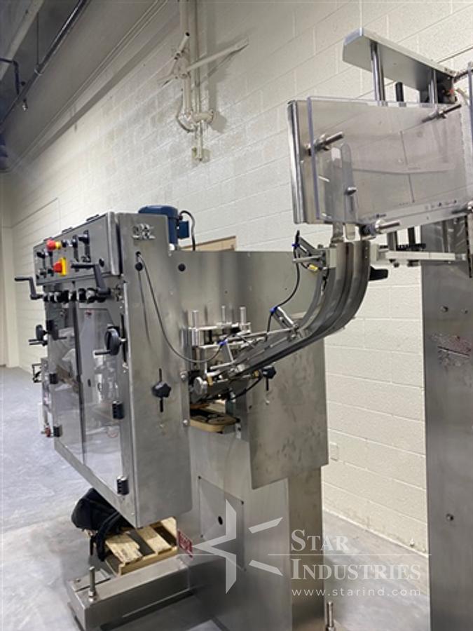 Used Acasi Spindle Capper TCAP-8-W, with elevator
