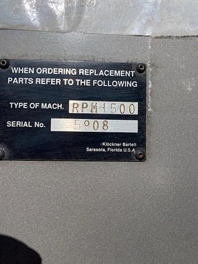 Used Klockner RPM-1500 Horizontal Pouching Machine