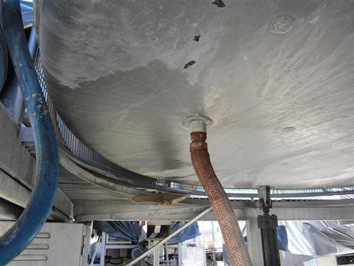 Used Twin 750 gallon jacketed Tanks on Mezzanine