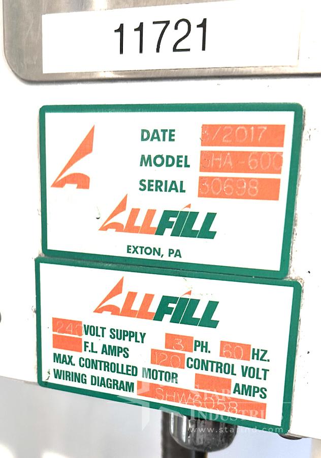 Used All Fill SHA-600 Single head Powder Filler