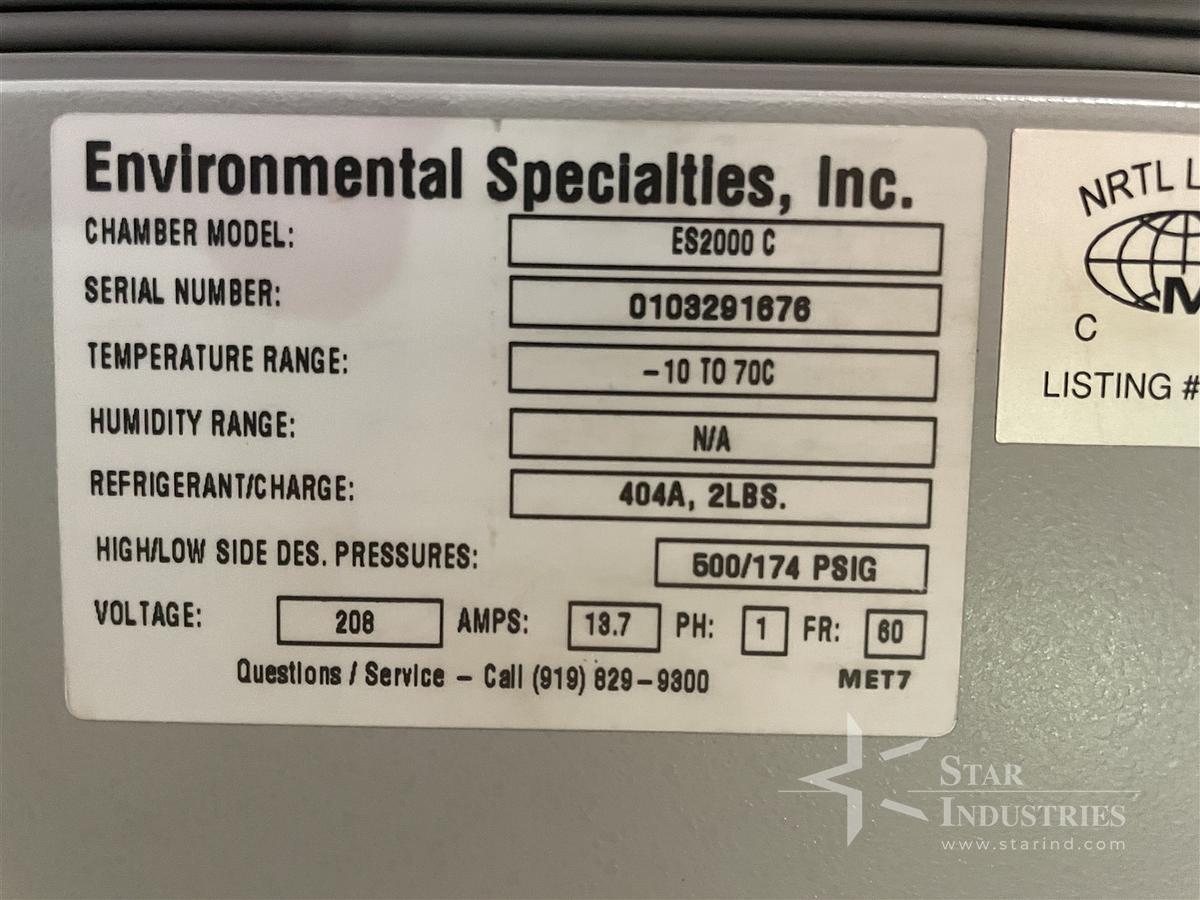 Used Environmental Specialties ES2000C