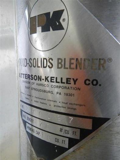 Used Patterson-Kelly 10 c.f. Liquids-Solids V-blender, x-proof