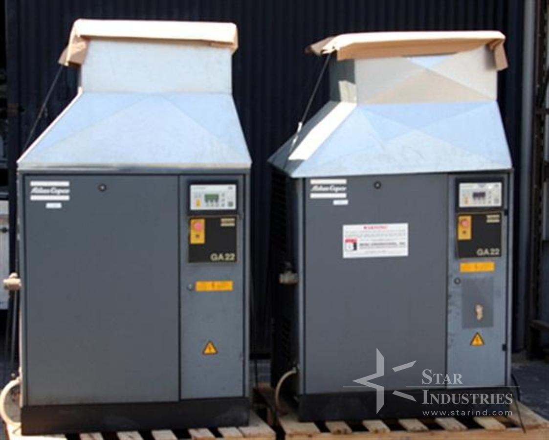 Used Atlas GA-22 132 psi/116 cfm Air Compressor