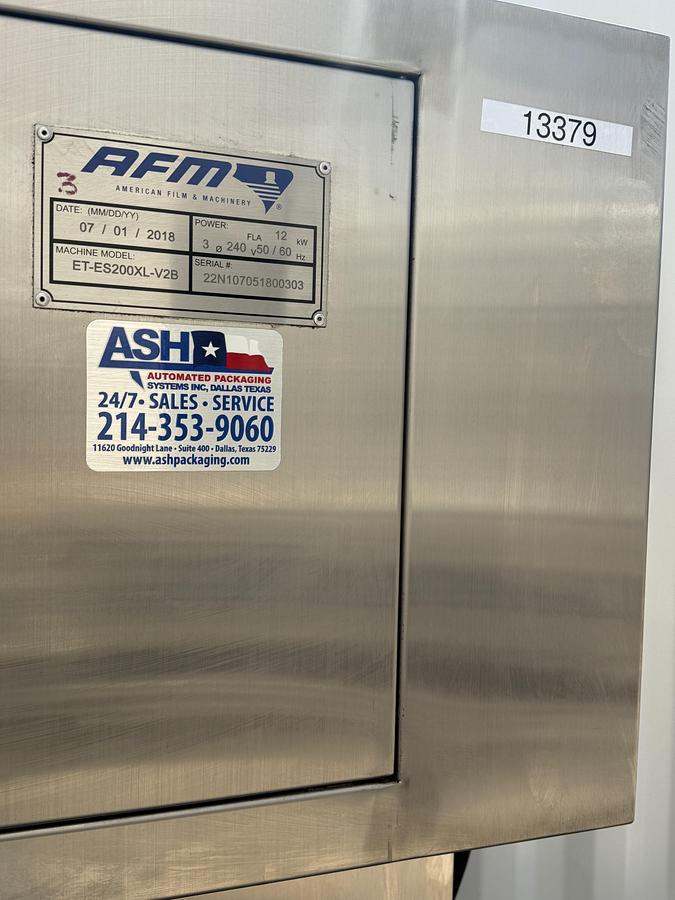 Used AFM- Shrink Sleeve Labeling System / Heat Shrink Tunnel