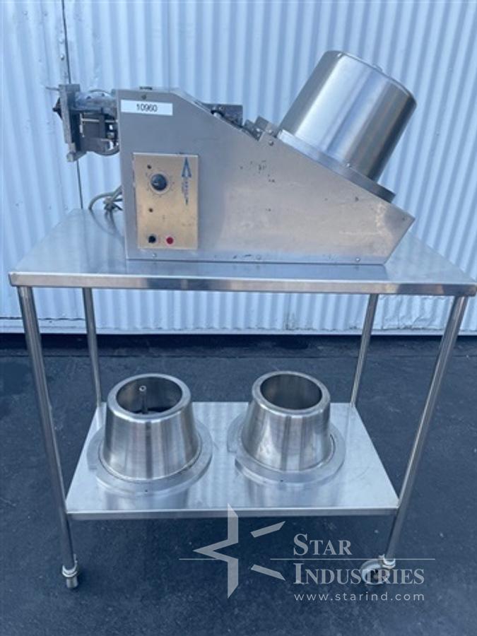 Used Cozzoli PS-10 Stopper Feeder w/ 13 and 20 mm feeders