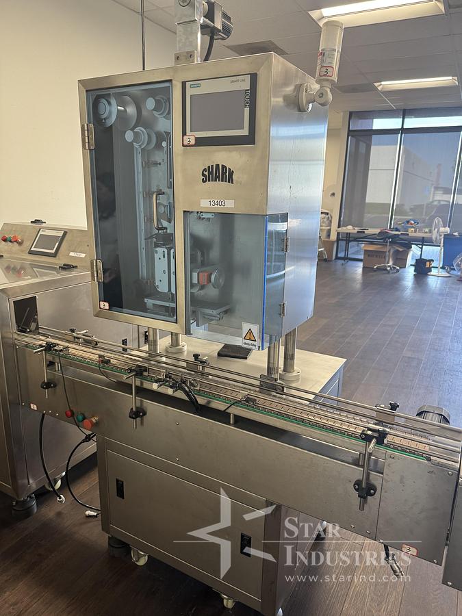 Used Shark Inline Bottle Packaging Line