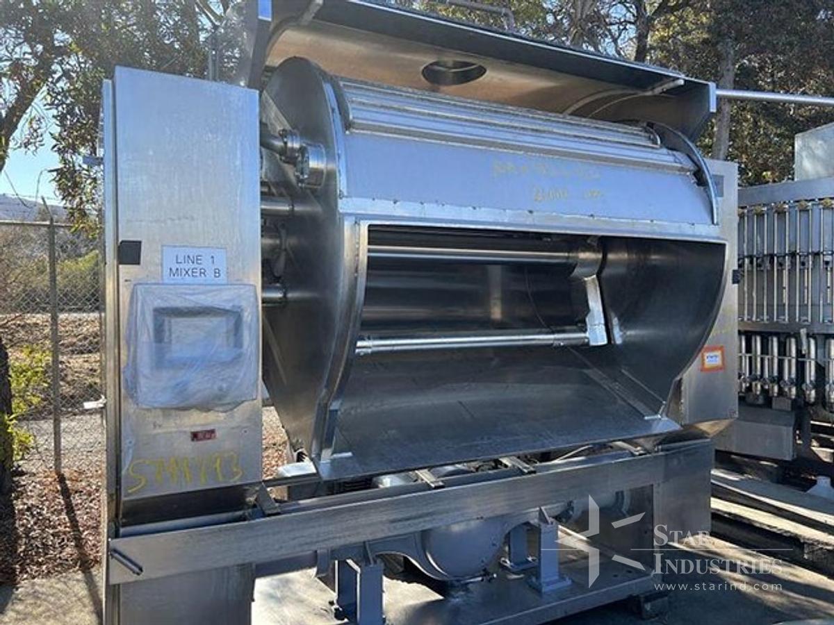 Used 75 cu. ft. Schaeffer Triple Bar Dough Mixer, Model HS-25