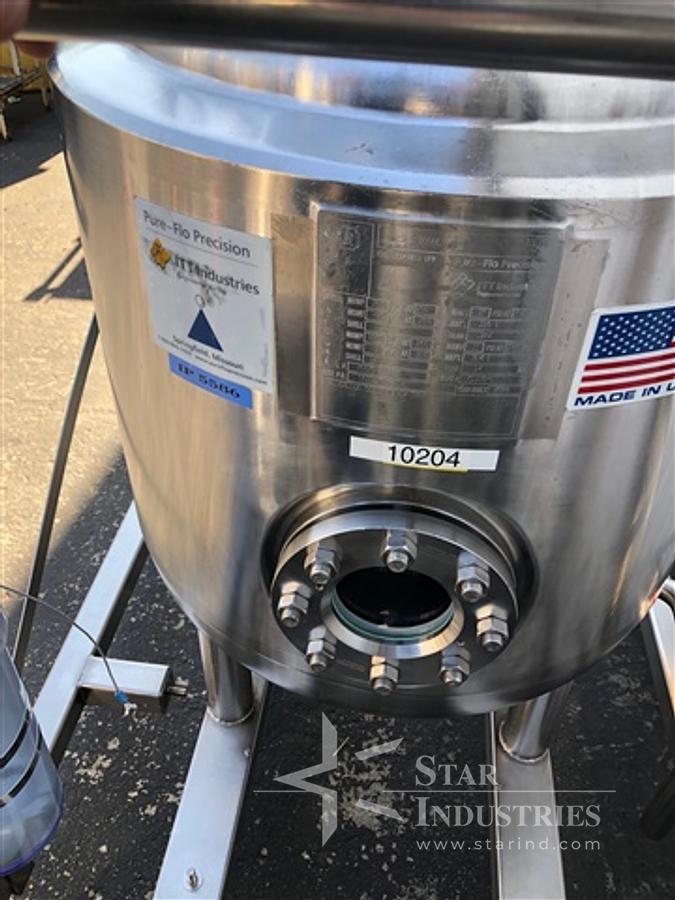Used ITT Industries 40 Gallon Stainless Steel Reactor