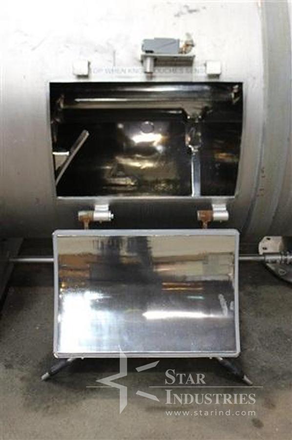 Used O'HARA STAINLESS RIBBON BLENDER, APPROX. 52 C.F.