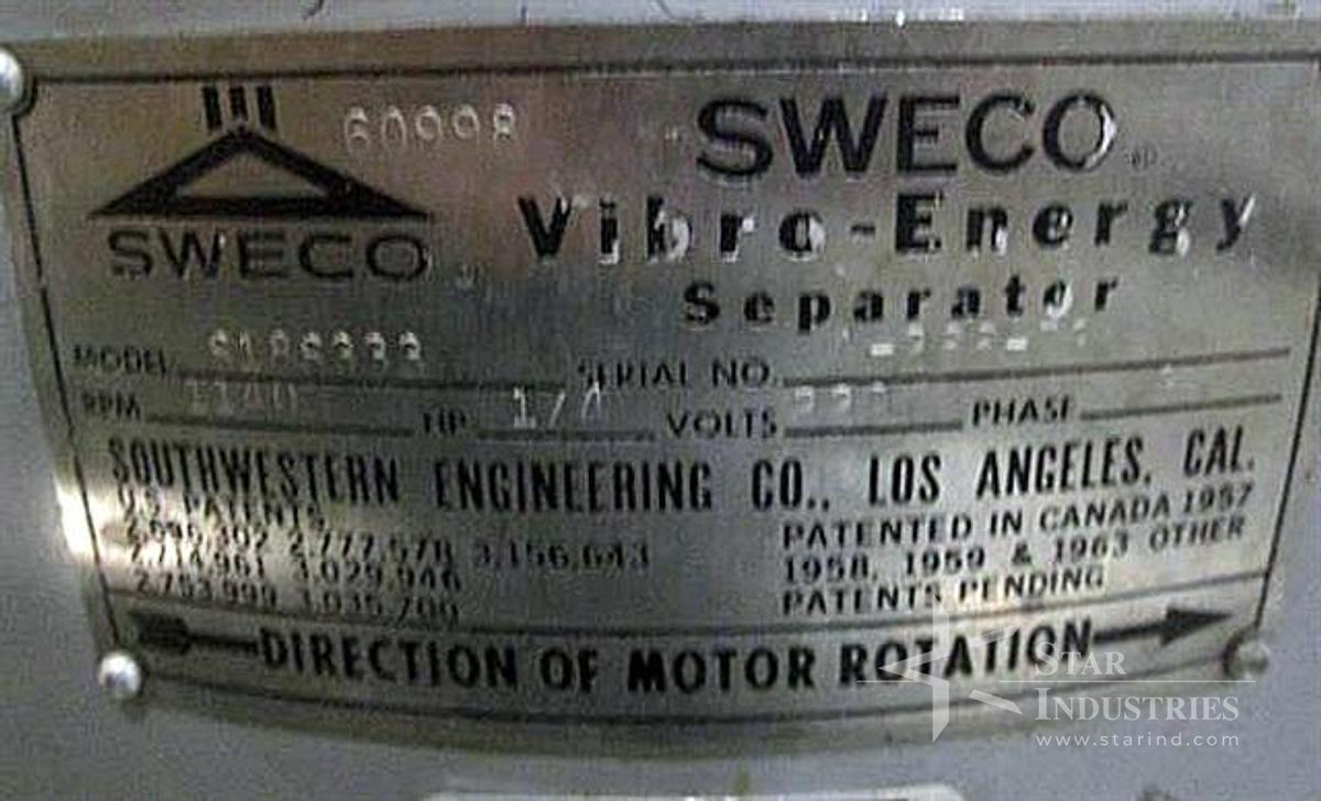 Used Sweco S188333 18" Separator