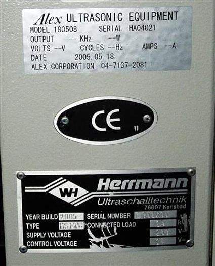 Used Hermann MS HPC(+) Digital Ultrasonic Welder