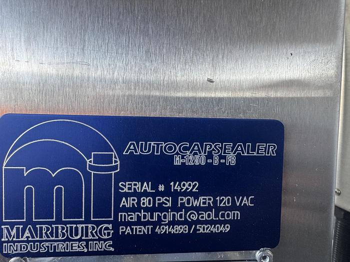 Used Marburg Autocapsealer Model M-1250-B-FB