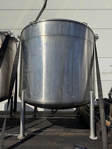 Used Tank, 1,300 Gallon, 316 Stainless Steel, Dish Bottom, JV Northwest