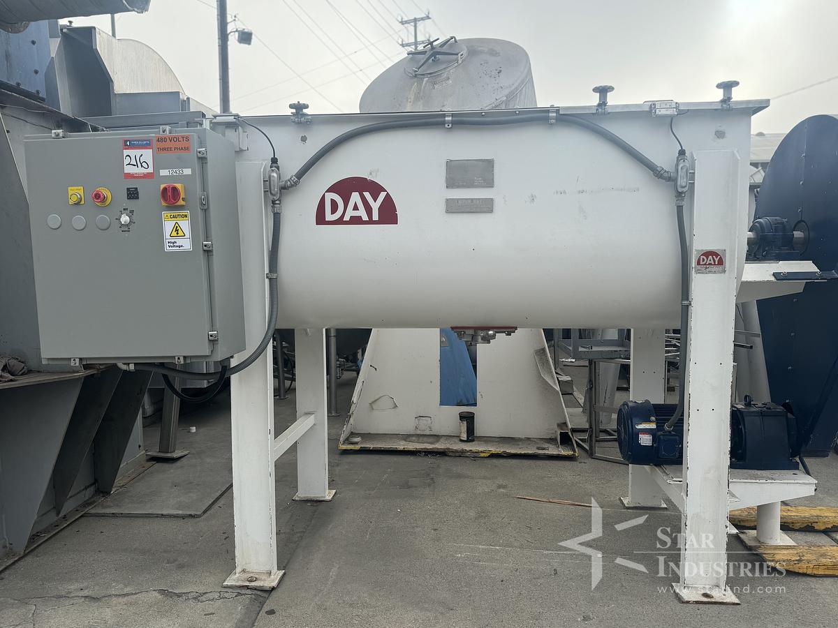 Used 35 Cu Ft J.H. Day S.S. Ribbon Blender
