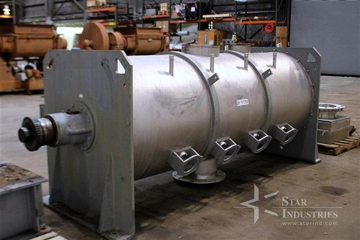 Used O'HARA STAINLESS RIBBON BLENDER, APPROX. 52 C.F.