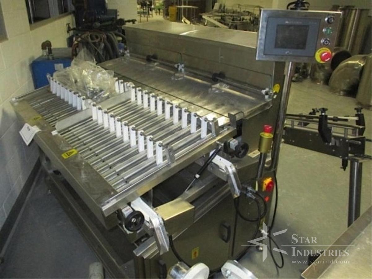 Used Pharma Pack PSX-20 Sorting Machine w/ conveyor and turntable