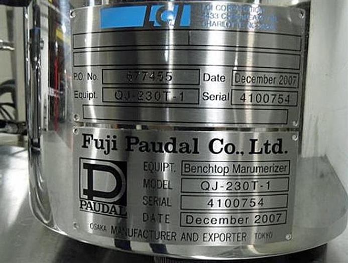 Used Fuji-Paudel/LCI QJ-230T Marumerizer/Spheronizer