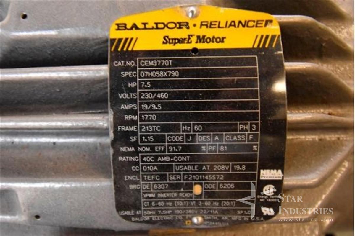 Used Baldor Motor 7.5 HP Fristaam Pump