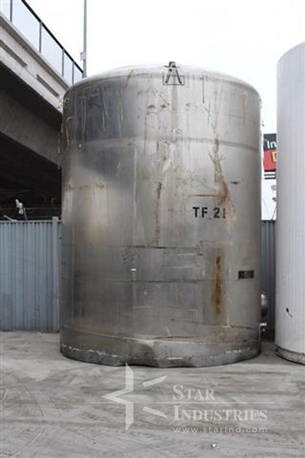 Used 10,000 gallon 316l S.S. DCI Tank