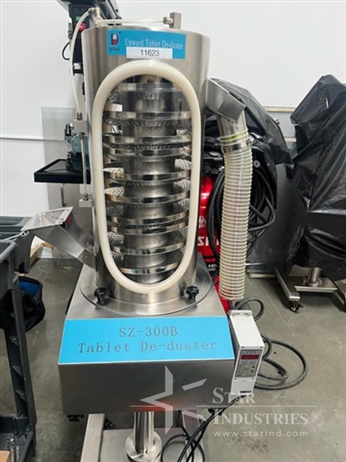 Used Dr. Pharm Upward Spiral Tablet Deduster, Model SZ-300B