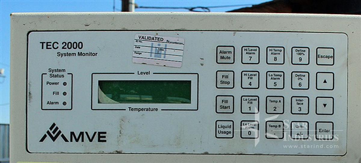 Used MVE Liquid Nitrogen Double-walled Vacuum Mix Tank