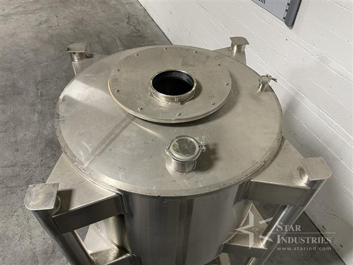 Used 50 Cu Ft Custom Powder Systems Bin, S/S