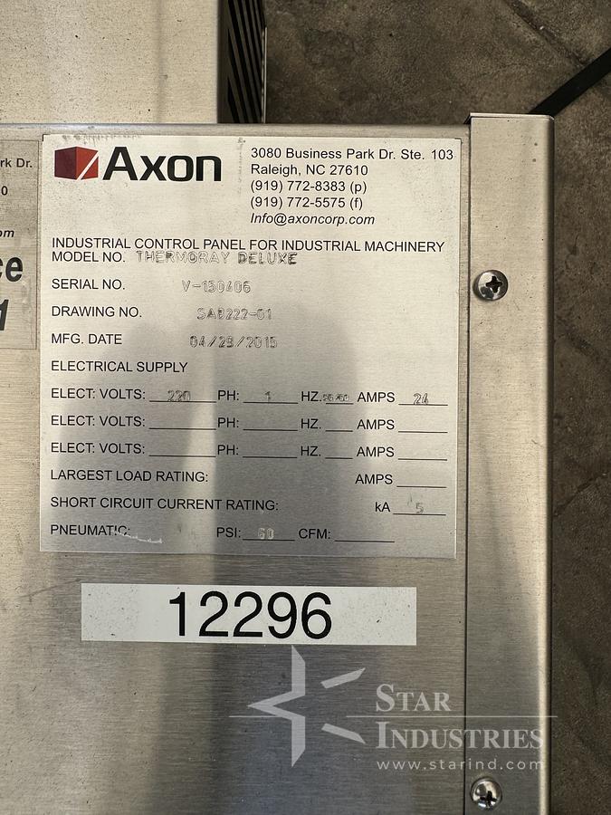Used Axon Thermoray Shrink Tunnel