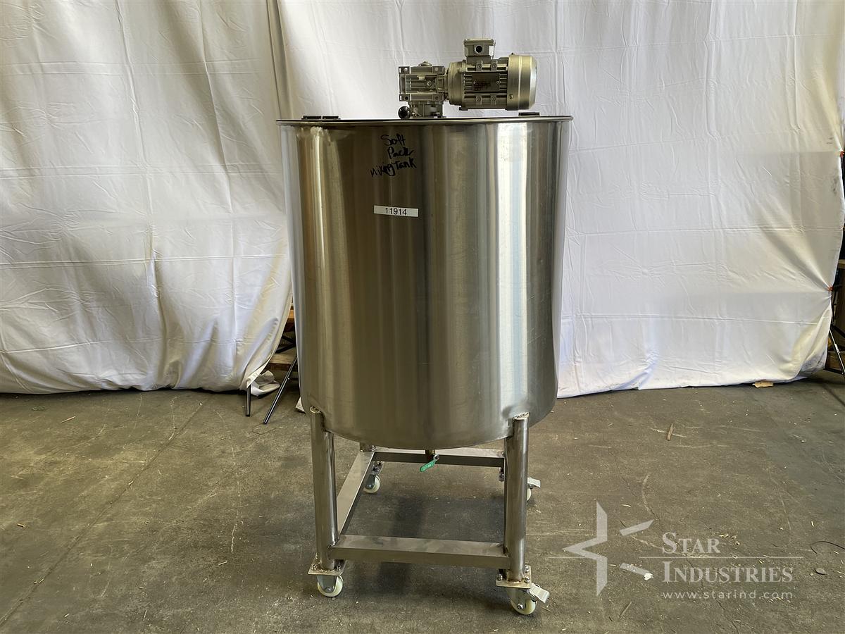 Used Stainless Steel Mixing Tank w/ Mixer