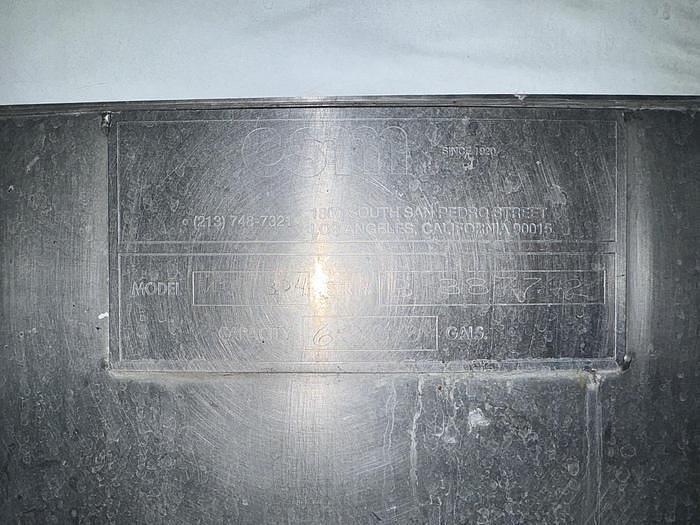 Used Tank, 6,000 Gallon, 316 Stainless Steel, Agitated, Dish Bottom, Legs