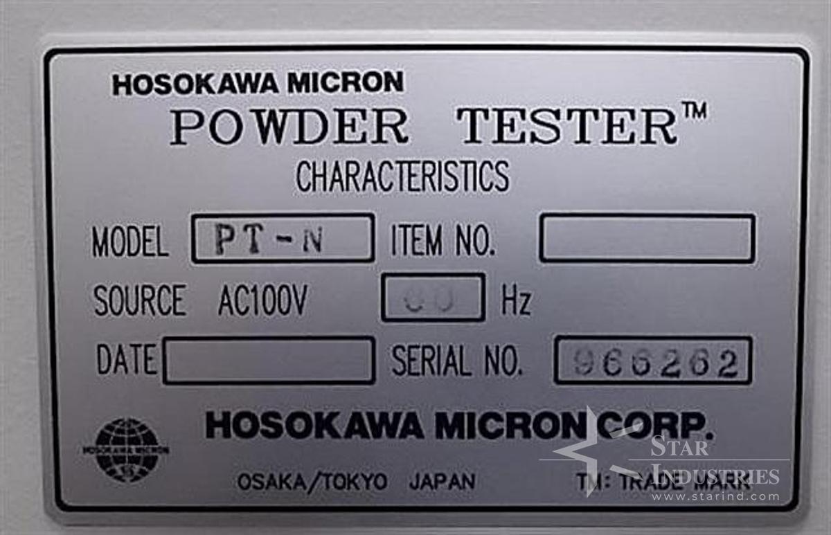 Used Hosokawa Micron PT-N Power Tester