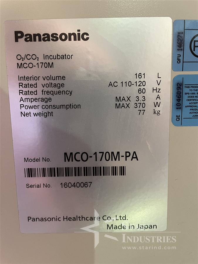 Used Panasonic Incubator