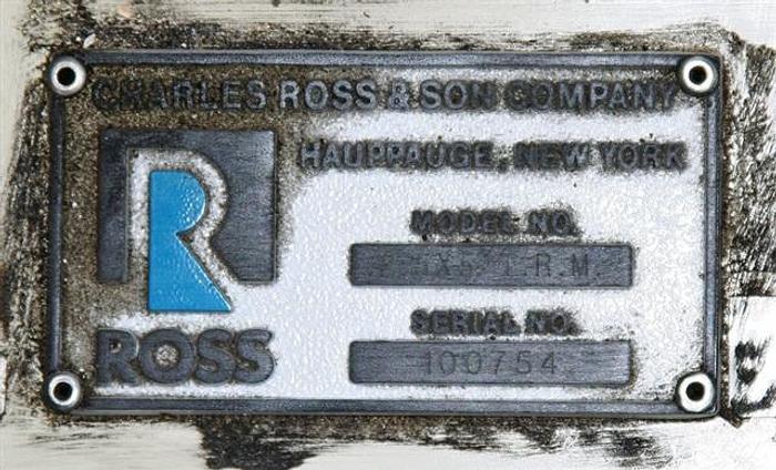 Used Ross 52M 2.5 x 5 Three-roll Mill