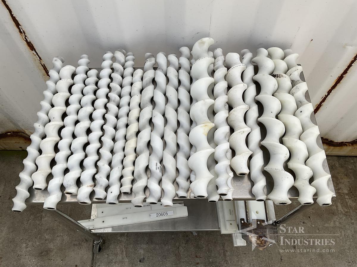 Used Bottle Screw Feeders w/ attachments (sizes vary)