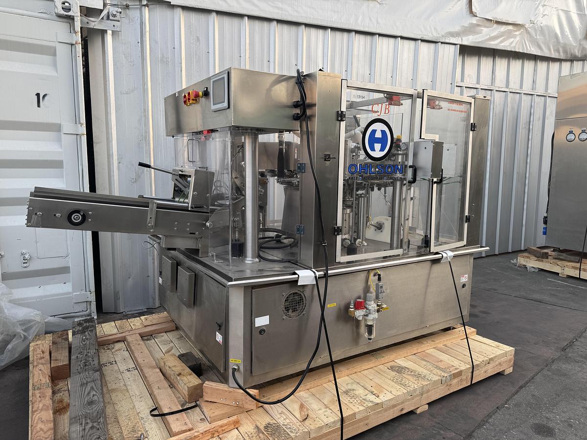 Used Olsen Rotary Filler w/Powder Auger filling Head