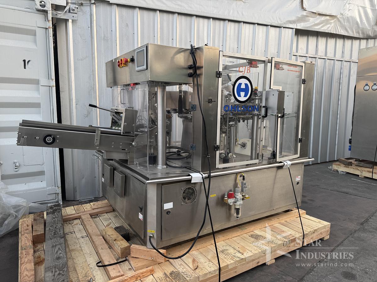 Used Olsen Rotary Filler w/Powder Auger filling Head
